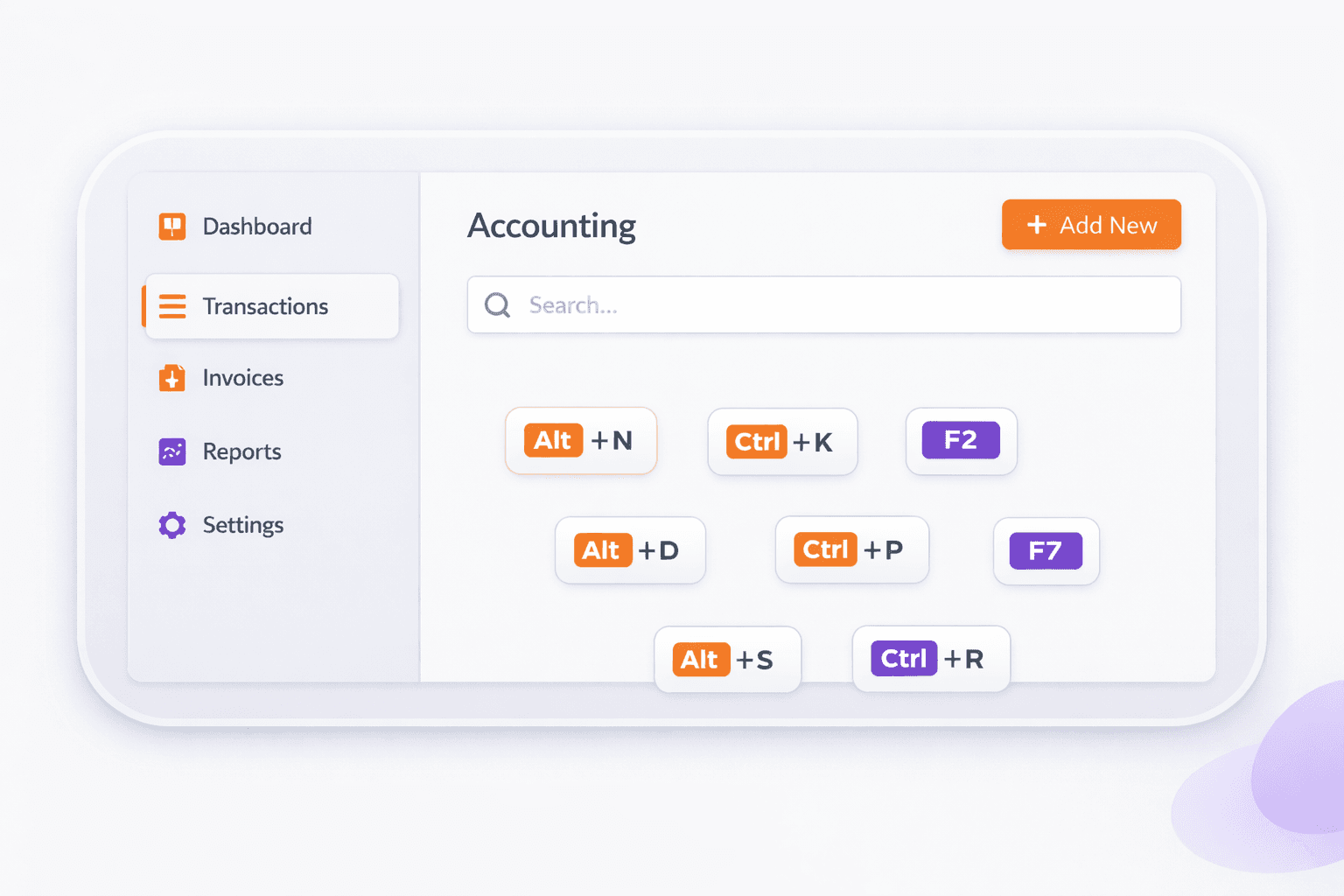 Keyboard-First Workflow UI preview