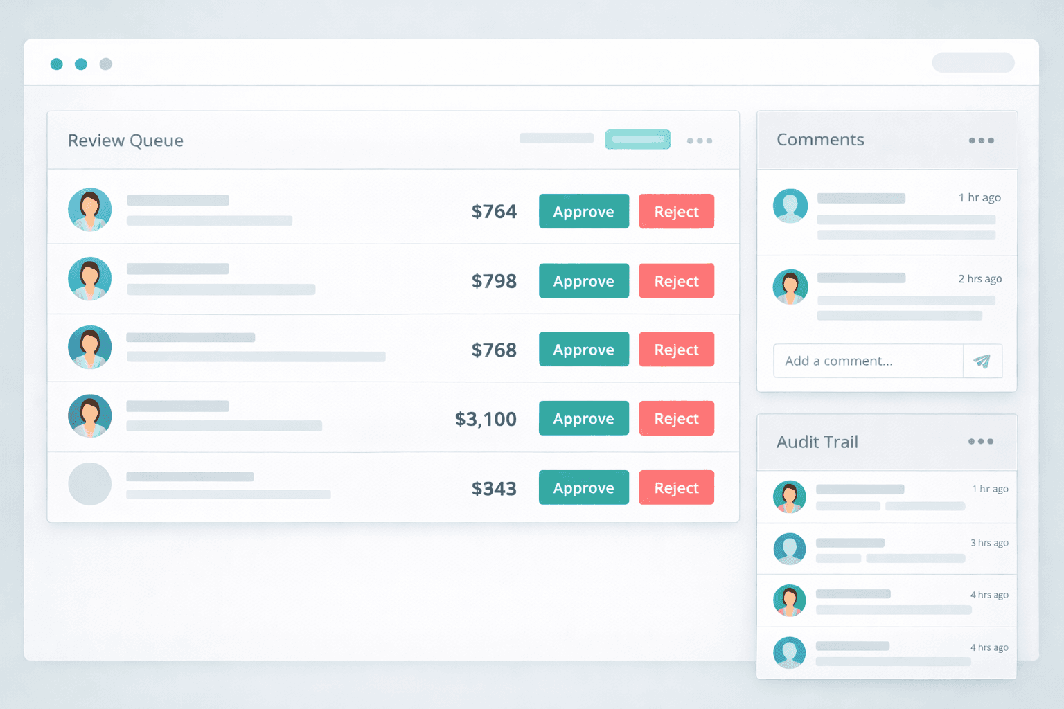 Review-first controls